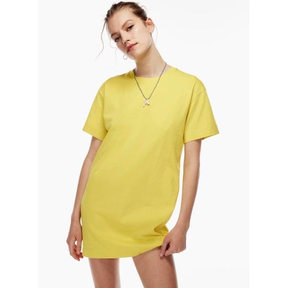 ARITZIA WILFRED Getaway T-shirt Dress Women Small Light Purple Frosted Lilac NWT - Picture 16 of 16